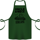 Uncle & Niece Friends for Life Funny Day Cotton Apron 100% Organic Forest Green