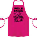 Uncle & Niece Friends for Life Funny Day Cotton Apron 100% Organic Pink