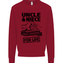 Uncle & Niece Friends for Life Funny Day Kids Sweatshirt Jumper Red