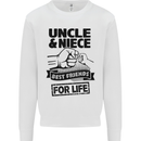 Uncle & Niece Friends for Life Funny Day Kids Sweatshirt Jumper White