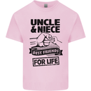 Uncle & Niece Friends for Life Funny Day Kids T-Shirt Childrens Light Pink
