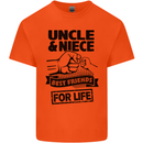 Uncle & Niece Friends for Life Funny Day Kids T-Shirt Childrens Orange