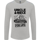 Uncle & Niece Friends for Life Funny Day Mens Long Sleeve T-Shirt Sports Grey