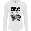 Uncle & Niece Friends for Life Funny Day Mens Long Sleeve T-Shirt White