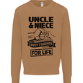 Uncle & Niece Friends for Life Funny Day Mens Sweatshirt Jumper Caramel Latte