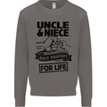 Uncle & Niece Friends for Life Funny Day Mens Sweatshirt Jumper Charcoal