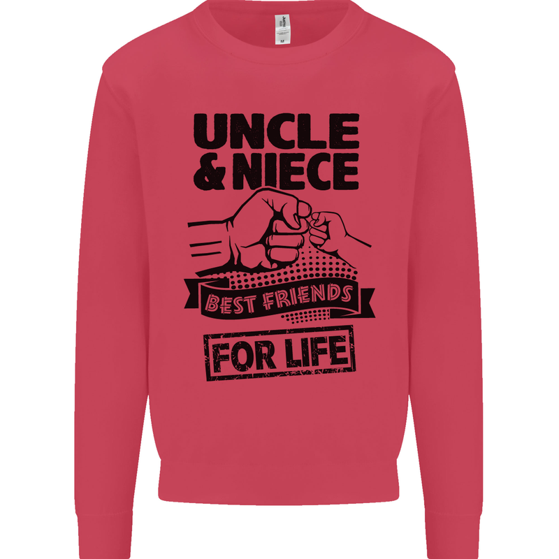 Uncle & Niece Friends for Life Funny Day Mens Sweatshirt Jumper Heliconia