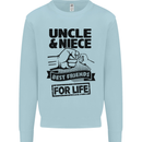 Uncle & Niece Friends for Life Funny Day Mens Sweatshirt Jumper Light Blue