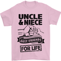 Uncle & Niece Friends for Life Funny Day Mens T-Shirt Cotton Gildan Light Pink