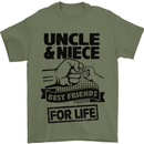 Uncle & Niece Friends for Life Funny Day Mens T-Shirt Cotton Gildan Military Green