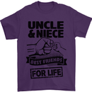 Uncle & Niece Friends for Life Funny Day Mens T-Shirt Cotton Gildan Purple