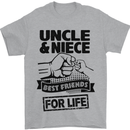 Uncle & Niece Friends for Life Funny Day Mens T-Shirt Cotton Gildan Sports Grey