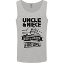 Uncle & Niece Friends for Life Funny Day Mens Vest Tank Top Sports Grey