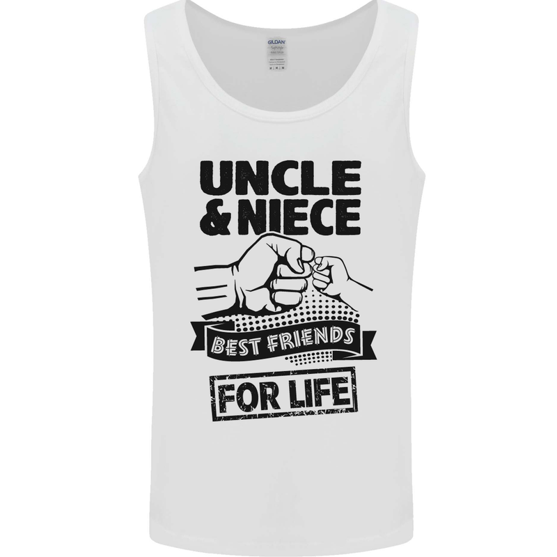 Uncle & Niece Friends for Life Funny Day Mens Vest Tank Top White