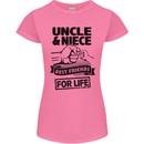 Uncle & Niece Friends for Life Funny Day Womens Petite Cut T-Shirt Azalea