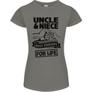 Uncle & Niece Friends for Life Funny Day Womens Petite Cut T-Shirt Charcoal