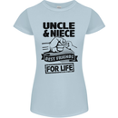 Uncle & Niece Friends for Life Funny Day Womens Petite Cut T-Shirt Light Blue