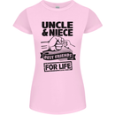 Uncle & Niece Friends for Life Funny Day Womens Petite Cut T-Shirt Light Pink