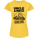 Uncle & Niece Friends for Life Funny Day Womens Petite Cut T-Shirt Yellow
