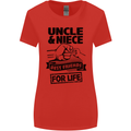 Uncle & Niece Friends for Life Funny Day Womens Wider Cut T-Shirt Red