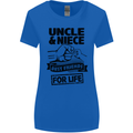 Uncle & Niece Friends for Life Funny Day Womens Wider Cut T-Shirt Royal Blue