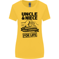 Uncle & Niece Friends for Life Funny Day Womens Wider Cut T-Shirt Yellow
