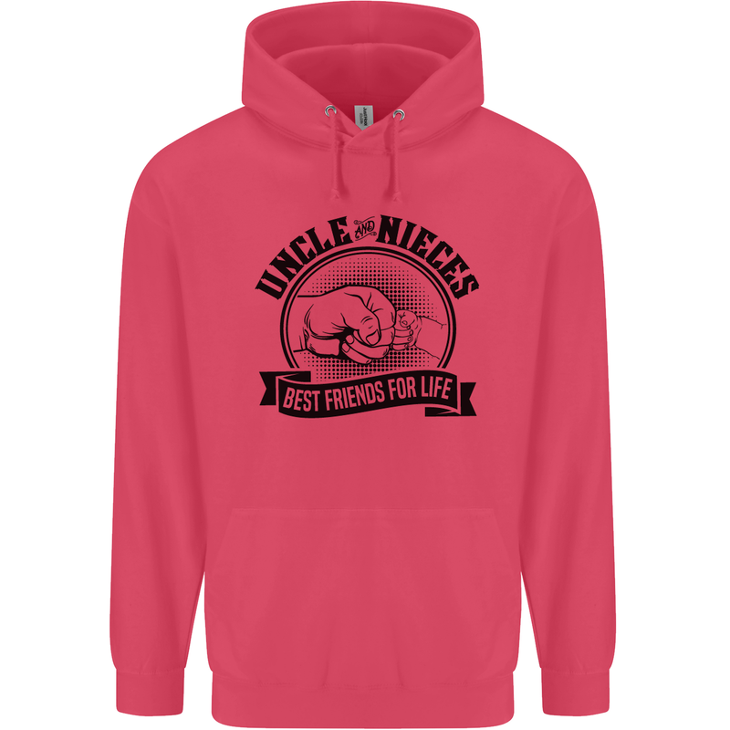Uncle & Nieces Best Friends Uncle's Day Childrens Kids Hoodie Heliconia