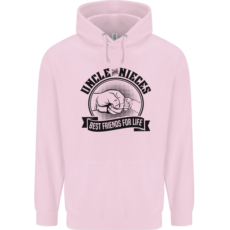 Uncle & Nieces Best Friends Uncle's Day Childrens Kids Hoodie Light Pink