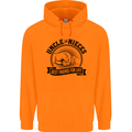 Uncle & Nieces Best Friends Uncle's Day Childrens Kids Hoodie Orange