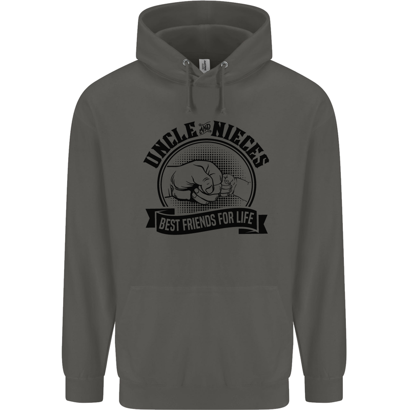 Uncle & Nieces Best Friends Uncle's Day Childrens Kids Hoodie Storm Grey