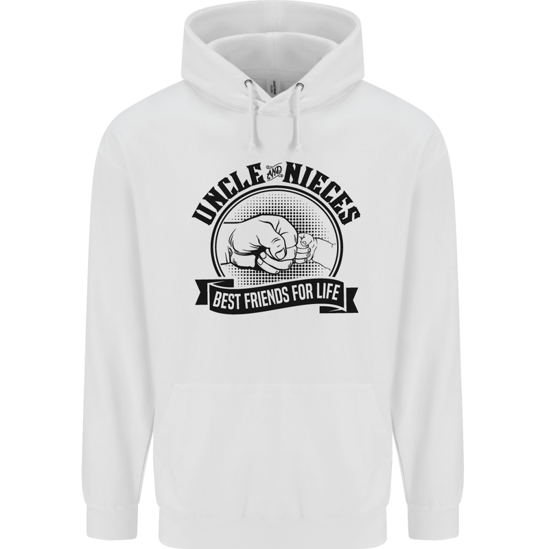 Uncle & Nieces Best Friends Uncle's Day Childrens Kids Hoodie White