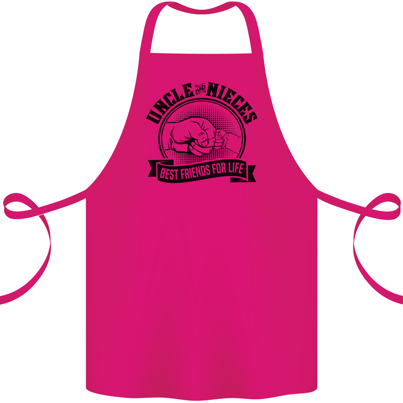 Uncle & Nieces Best Friends Uncle's Day Cotton Apron 100% Organic Pink
