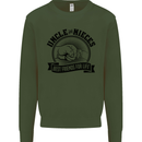 Uncle & Nieces Best Friends Uncle's Day Kids Sweatshirt Jumper Forest Green