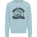 Uncle & Nieces Best Friends Uncle's Day Kids Sweatshirt Jumper Light Blue