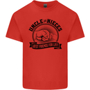 Uncle & Nieces Best Friends Uncle's Day Kids T-Shirt Childrens Red