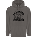Uncle & Nieces Best Friends Uncle's Day Mens 80% Cotton Hoodie Charcoal