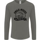 Uncle & Nieces Best Friends Uncle's Day Mens Long Sleeve T-Shirt Charcoal