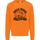 Uncle & Nieces Best Friends Uncle's Day Mens Sweatshirt Jumper Orange