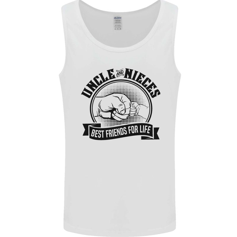 Uncle & Nieces Best Friends Uncle's Day Mens Vest Tank Top White
