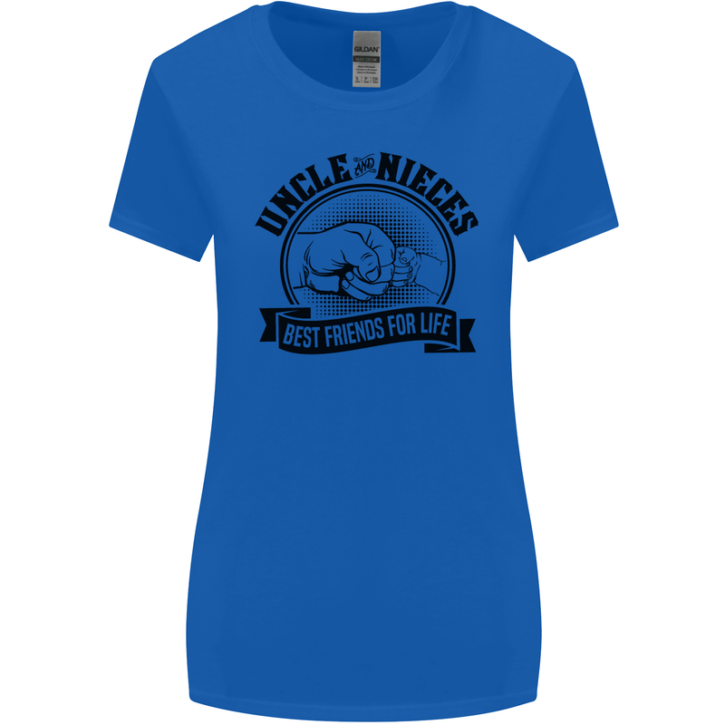 Uncle & Nieces Best Friends Uncle's Day Womens Wider Cut T-Shirt Royal Blue