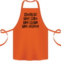 Uncle the Man the Myth the Legend Cotton Apron 100% Organic Orange