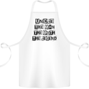 Uncle the Man the Myth the Legend Cotton Apron 100% Organic White