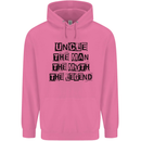 Uncle the Man the Myth the Legend Mens 80% Cotton Hoodie Azelea