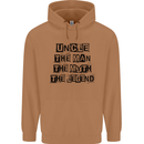 Uncle the Man the Myth the Legend Mens 80% Cotton Hoodie Caramel Latte