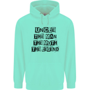 Uncle the Man the Myth the Legend Mens 80% Cotton Hoodie Peppermint