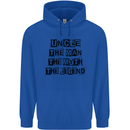 Uncle the Man the Myth the Legend Mens 80% Cotton Hoodie Royal Blue