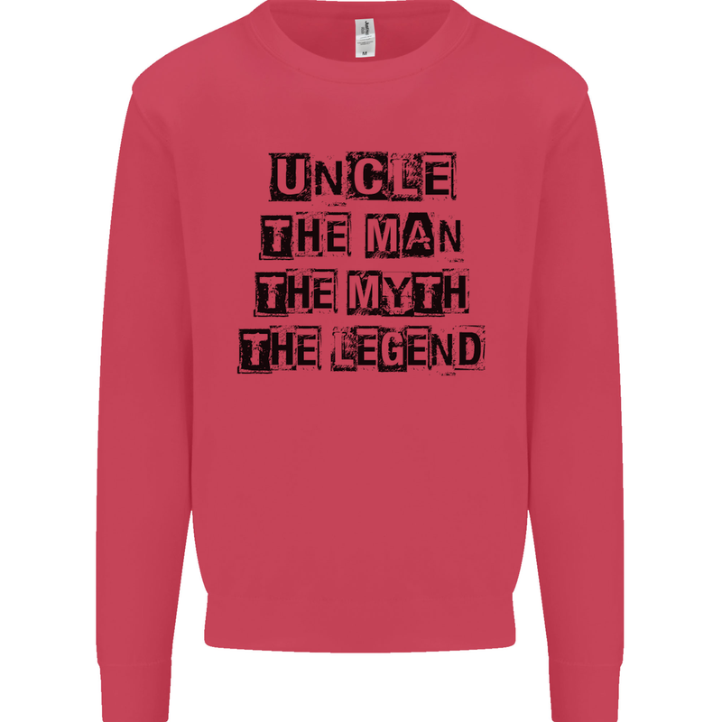 Uncle the Man the Myth the Legend Mens Sweatshirt Jumper Heliconia