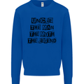 Uncle the Man the Myth the Legend Mens Sweatshirt Jumper Royal Blue