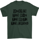 Uncle the Man the Myth the Legend Mens T-Shirt Cotton Gildan Forest Green