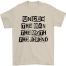 Uncle the Man the Myth the Legend Mens T-Shirt Cotton Gildan Sand